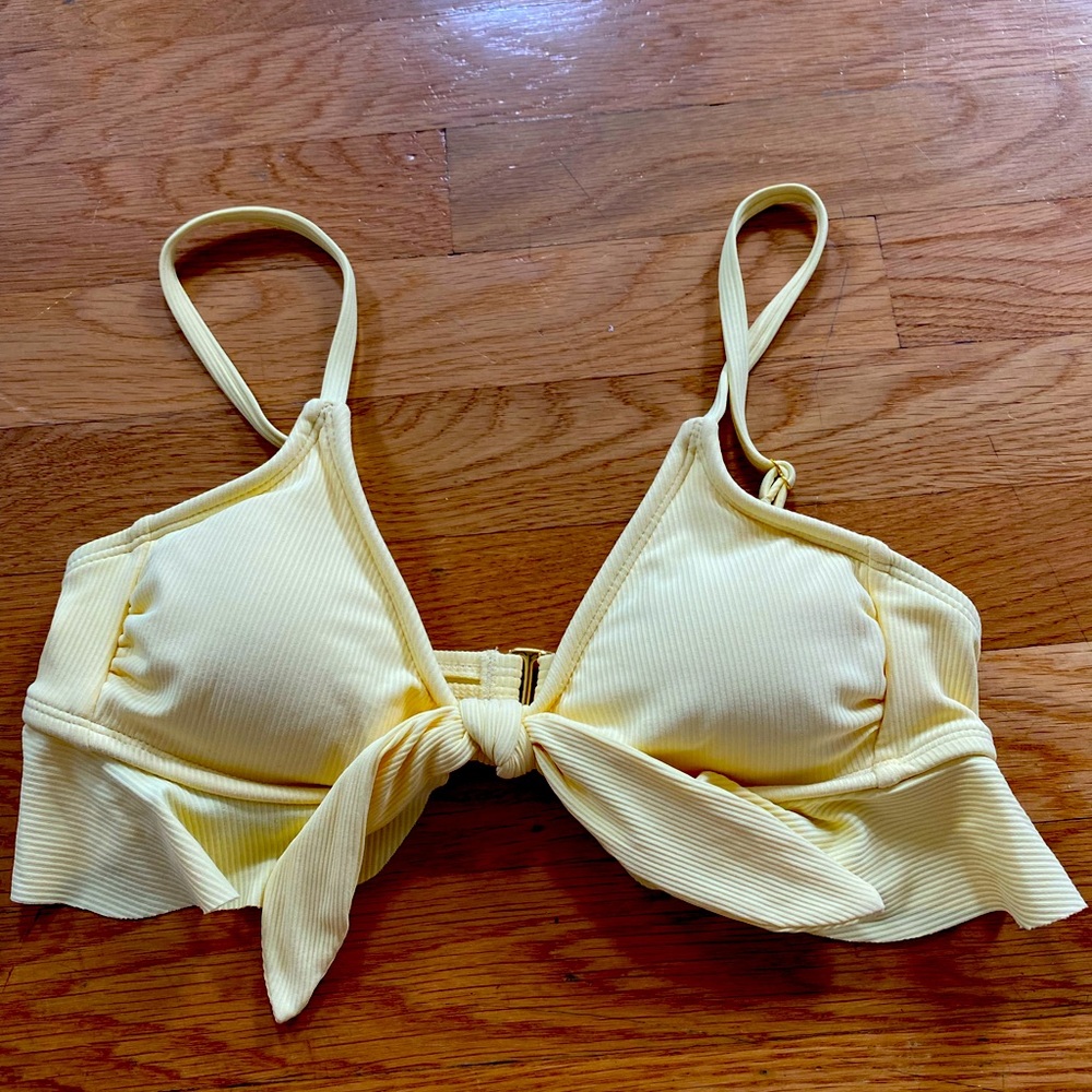Light yellow bikini top